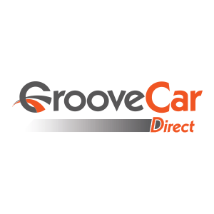 GrooveCar Direct logo in gray and orange with a swoosh design